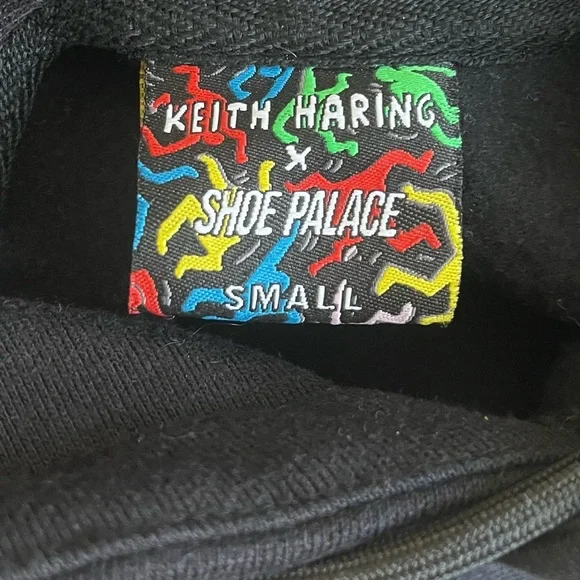 Keith Haring x Shoe Palace embroidered graphic design pullover hoodie size S - Picture 4 of 6